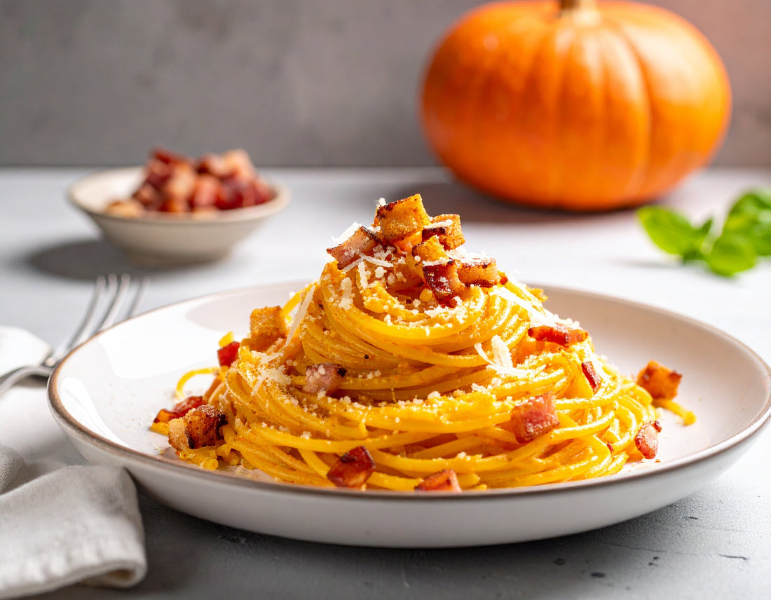 Kürbis-Carbonara