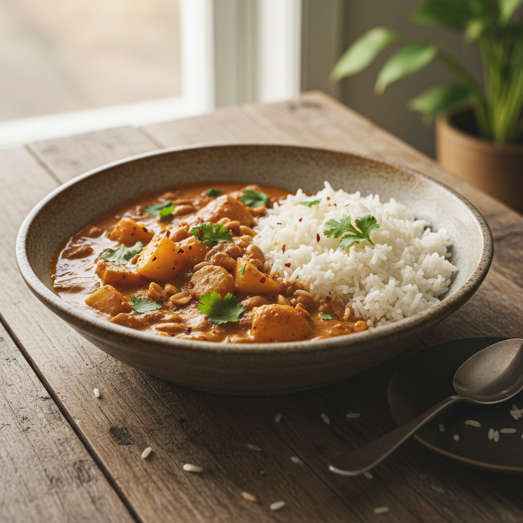 Massaman-Curry mit Hähnchen