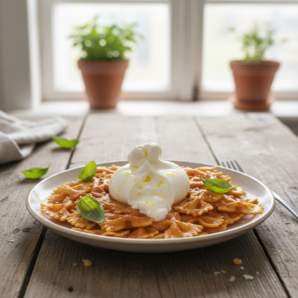 Farfalle alla Rosso & Burrata
