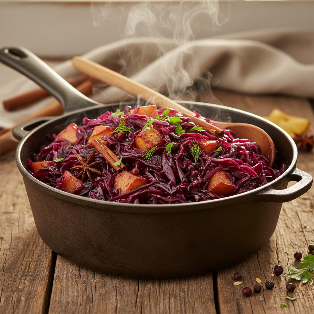 selbstgemachter Rotkohl