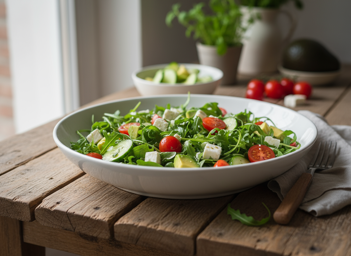 Avocado-Feta-Salat